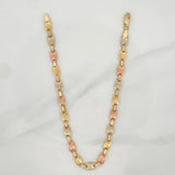 Tobillera Rustica Corona 7.15 g / 27 cm / 5.65 mm Tres Oros 18K