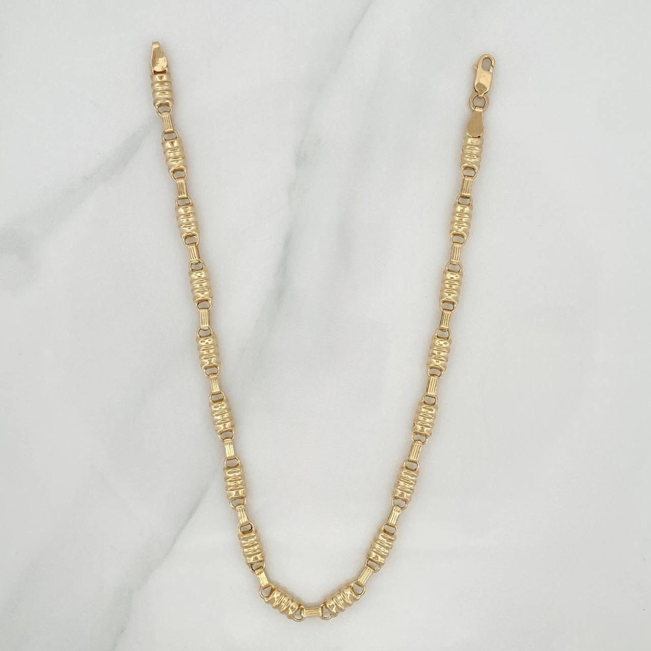 Tobillera Rustica Tornillo 5.3 g / 26.5 cm / 4.15 mm Oro Amarillo 18K