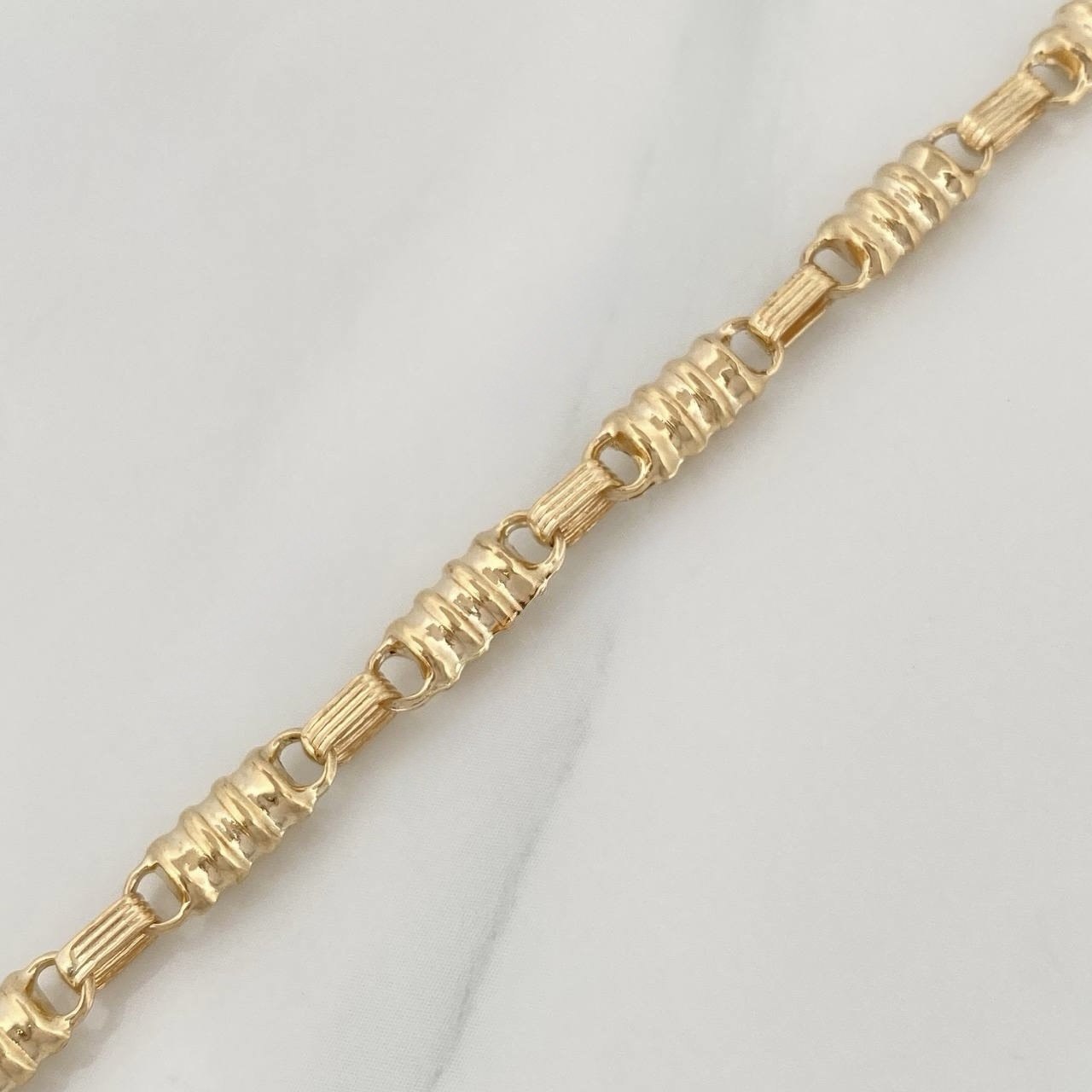 Tobillera Rustica Tornillo 5.3 g / 26.5 cm / 4.15 mm Oro Amarillo 18K