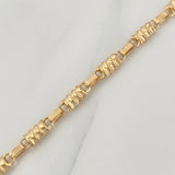 Tobillera Rustica Tornillo 5.3 g / 26.5 cm / 4.15 mm Oro Amarillo 18K