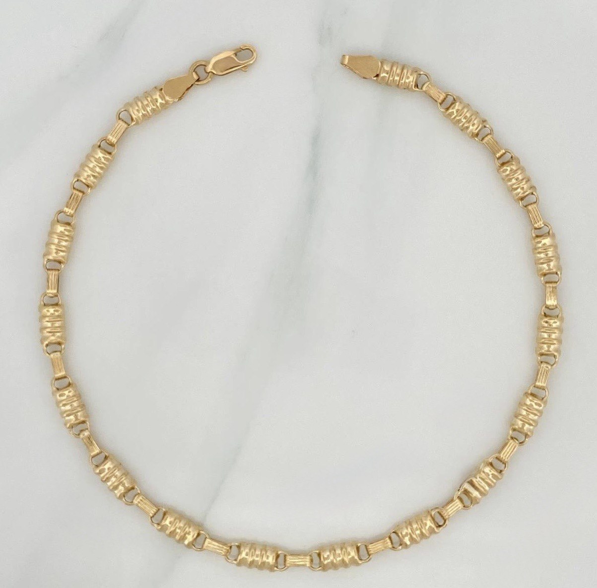 Tobillera Rustica Tornillo 5.3 g / 26.5 cm / 4.15 mm Oro Amarillo 18K