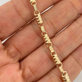 Tobillera Rustica Tornillo 5.3 g / 26.5 cm / 4.15 mm Oro Amarillo 18K