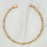 Tobillera Rustica Tribal 4.25 g / 25 cm / 3.3 mm Tres Oros 18K