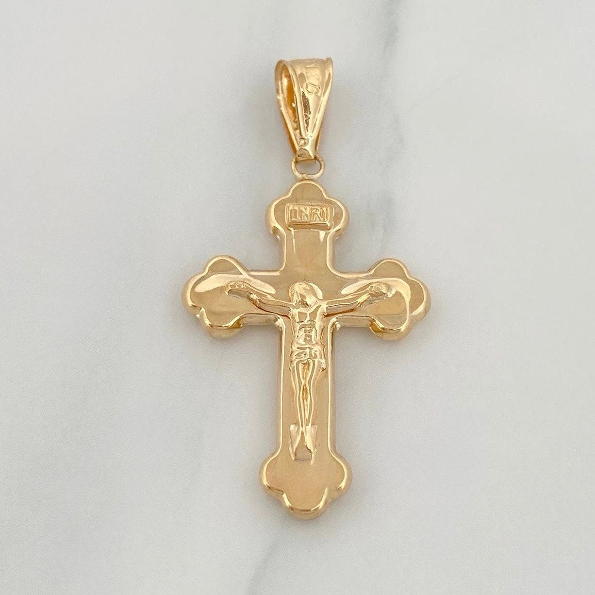 Dije Cruz Cristo 1.9 g / 4 cm Oro Amarillo 18K