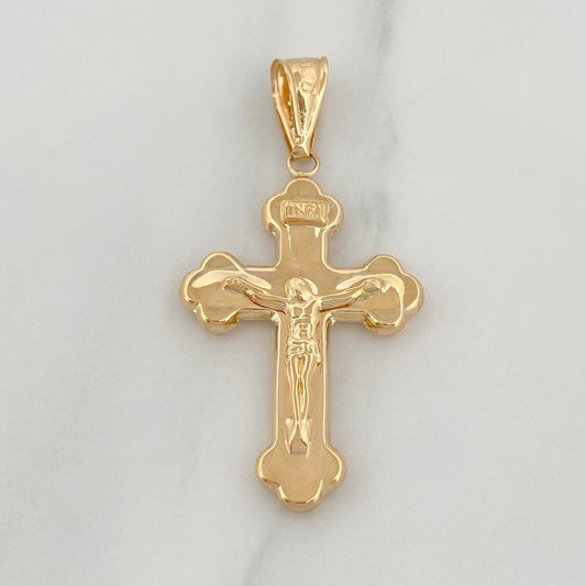 Dije Cruz Cristo 1.9 g / 4 cm Oro Amarillo 18K