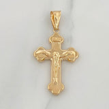 Dije Cruz Cristo 1.9 g / 4 cm Oro Amarillo 18K