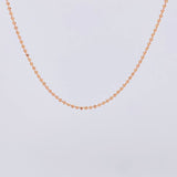 Cadena Militar 4.3g / 50cm / 1.4mm Oro Rosa 18K