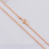 Cadena Militar 4.3g / 50cm / 1.4mm Oro Rosa 18K