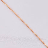 Cadena Militar 4.3g / 50cm / 1.4mm Oro Rosa 18K