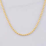 Cadena Militar Diamantada 6.85g / 45cm / 1.7mm Oro Amarillo 18K