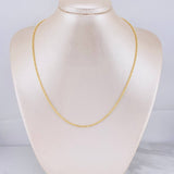 Cadena Militar Diamantada 6.85g / 45cm / 1.7mm Oro Amarillo 18K