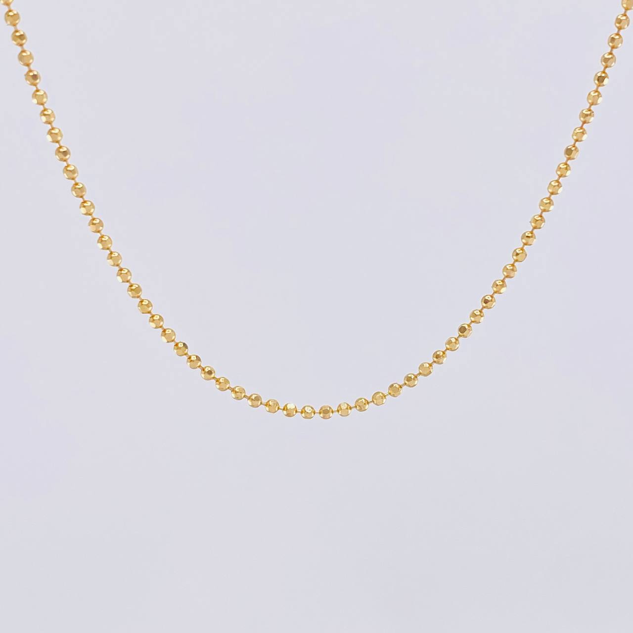Cadena Militar 3.95g / 45cm / 1.4mm Oro Amarillo 18K