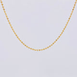 Cadena Militar 3.95g / 45cm / 1.4mm Oro Amarillo 18K