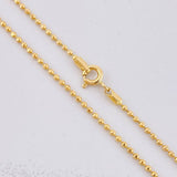 Cadena Militar 3.95g / 45cm / 1.4mm Oro Amarillo 18K