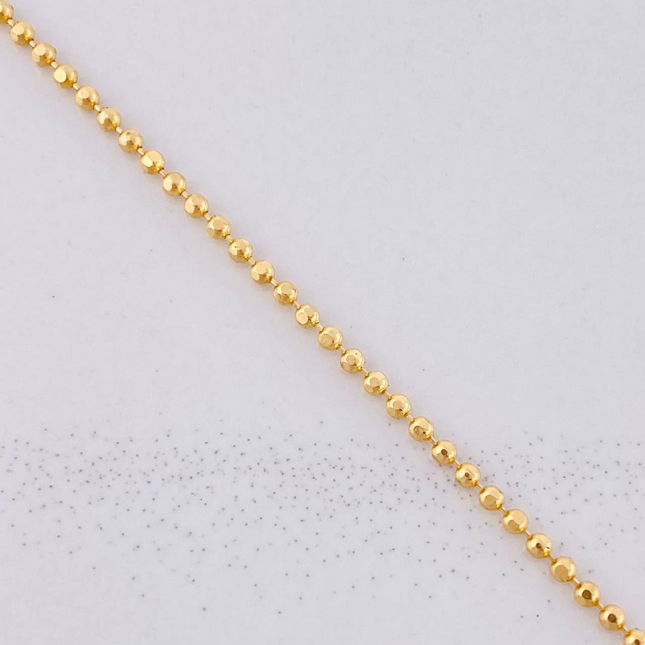 Cadena Militar 3.95g / 45cm / 1.4mm Oro Amarillo 18K