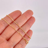 Cadena Militar 3.95g / 45cm / 1.4mm Oro Amarillo 18K