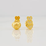 Topos Corazones 0.8g / 8mm Oro Amarillo 18K