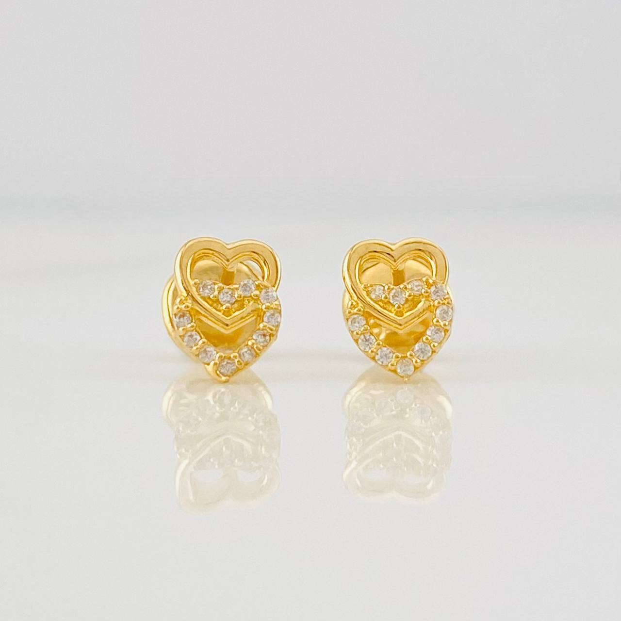 Topos Corazones 0.75g / 7mm Oro Amarillo 18K