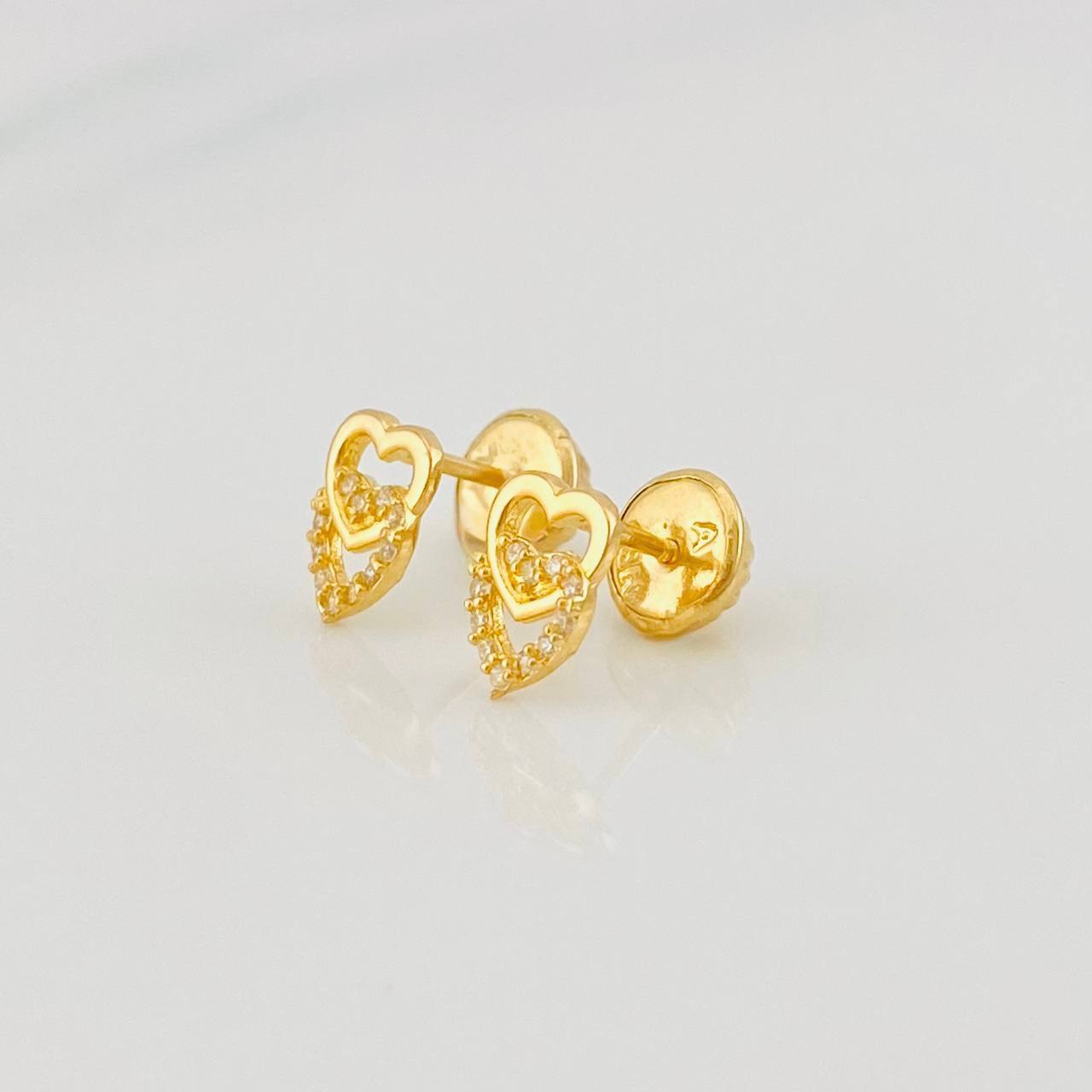 Topos Corazones 0.75g / 7mm Oro Amarillo 18K