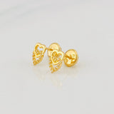 Topos Corazones 0.75g / 7mm Oro Amarillo 18K