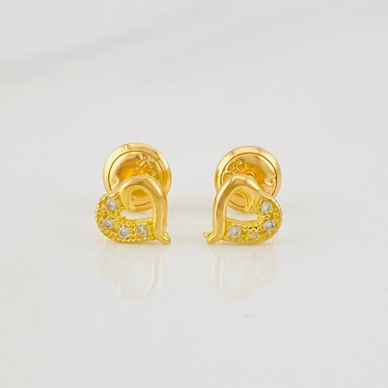 Topos Corazon 0.85g / 6mm Oro Amarillo 18K