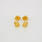 Topos Alas Mariposa 0.9g / 7mm Oro Amarillo 18K