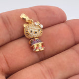 Dije Gata 4.75gr / 2.8cm / Tres Oros 18K %