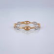 Anillo GC 0.95gr / T4 1/2 / Dos Oros Amarillo Blanco 18K %