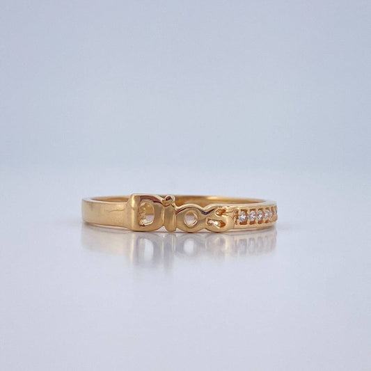 Anillo Dios 1.75gr / T7 / Oro Amarillo 18K %