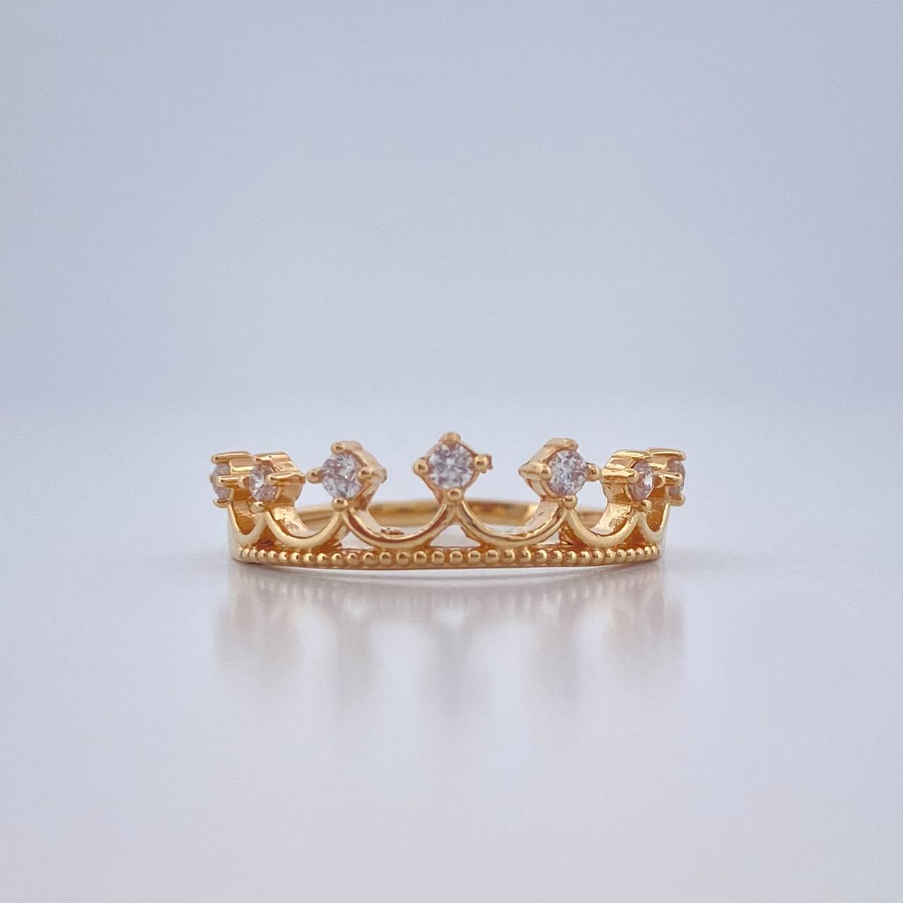 Anillo Corona 1.75gr / T5 1/2 / Oro Amarillo 18K %
