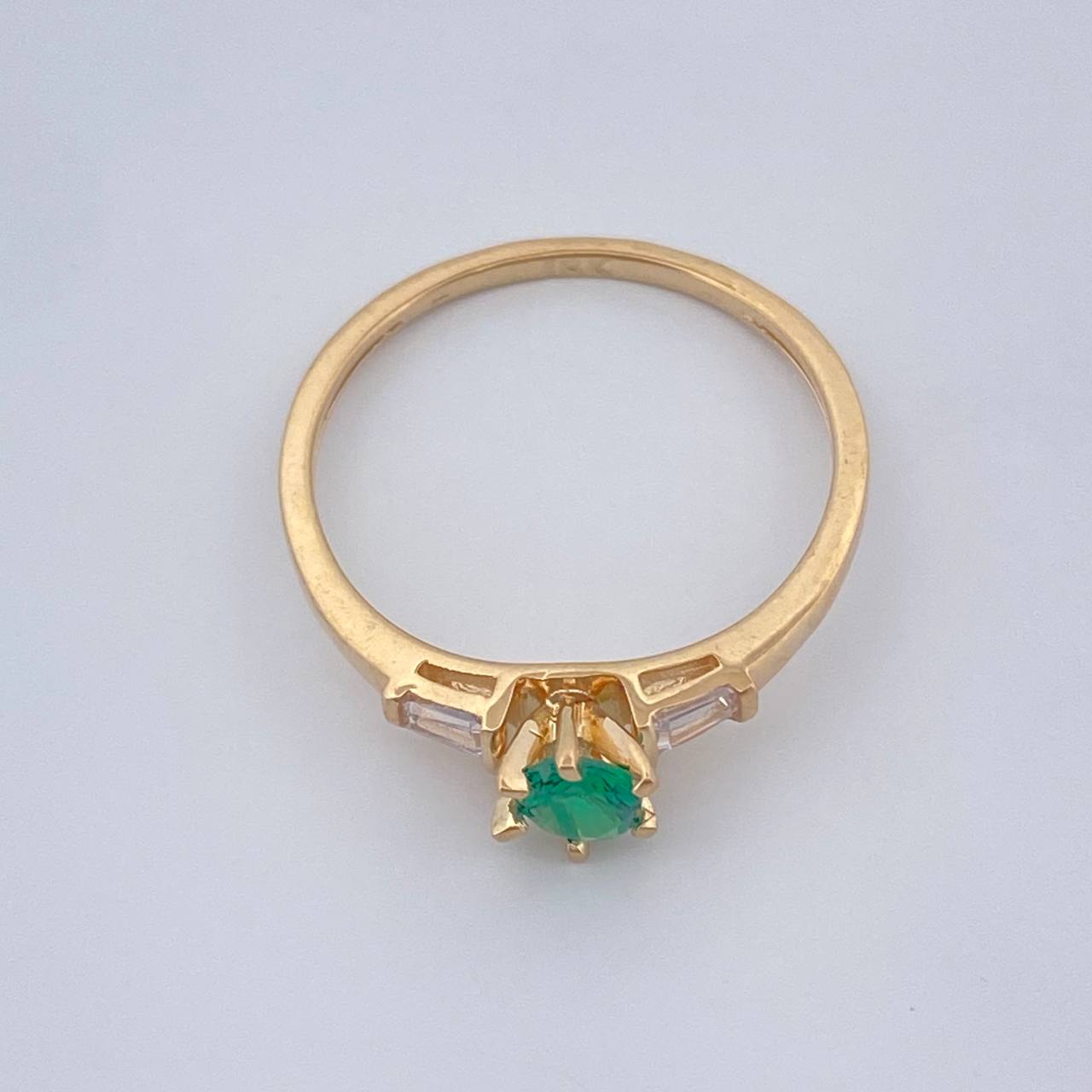 Anillo Solitario 1.75gr / T6 3/4 / Oro Amarillo 18K %