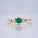 Anillo Solitario 1.75gr / T6 3/4 / Oro Amarillo 18K %