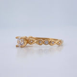 Anillo Solitario Infinitos 1.35gr / T6 3/4 / Oro Amarillo 18K %