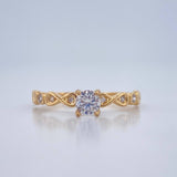 Anillo Solitario Infinitos 1.35gr / T6 3/4 / Oro Amarillo 18K %
