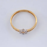 Anillo Estrella David 1.65gr / T7 3/4 / Dos Oros Amarillo Blanco 18K %
