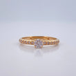 Anillo Solitario Churumbela 2.2gr / T7 1/2 / Oro Amarillo 18K %