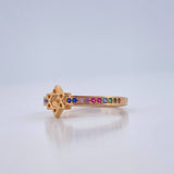 Anillo Estrella David 1.4gr / T5 / Oro Amarillo 18K %