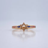 Anillo Estrella David 1.4gr / T5 / Oro Amarillo 18K %