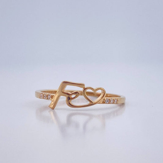 Anillo Fe 1.2gr / T8 / Oro Amarillo 18K %
