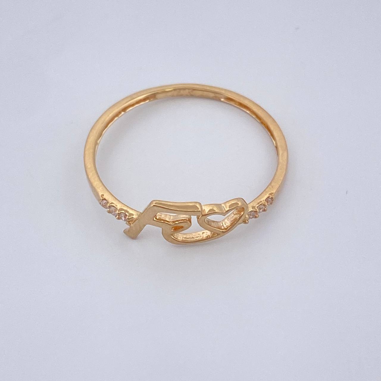 Anillo Fe 1.2gr / T8 / Oro Amarillo 18K %
