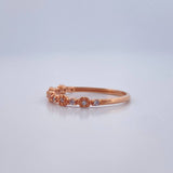 Anillo Churumbela Flores 1.3gr / T5 1/2 / Oro Rosa 18K %