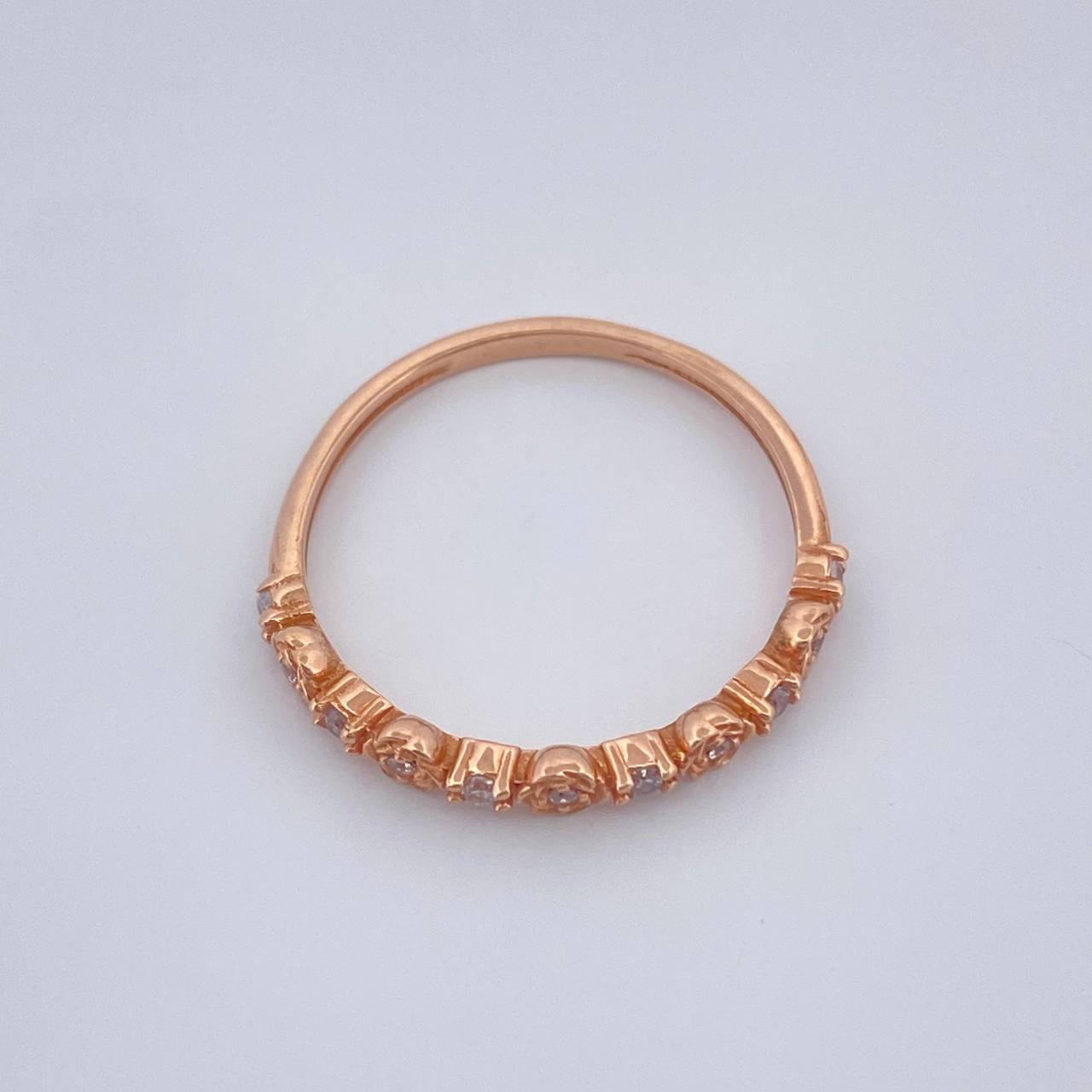 Anillo Churumbela Flores 1.3gr / T5 1/2 / Oro Rosa 18K %