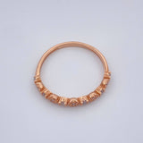 Anillo Churumbela Flores 1.3gr / T5 1/2 / Oro Rosa 18K %