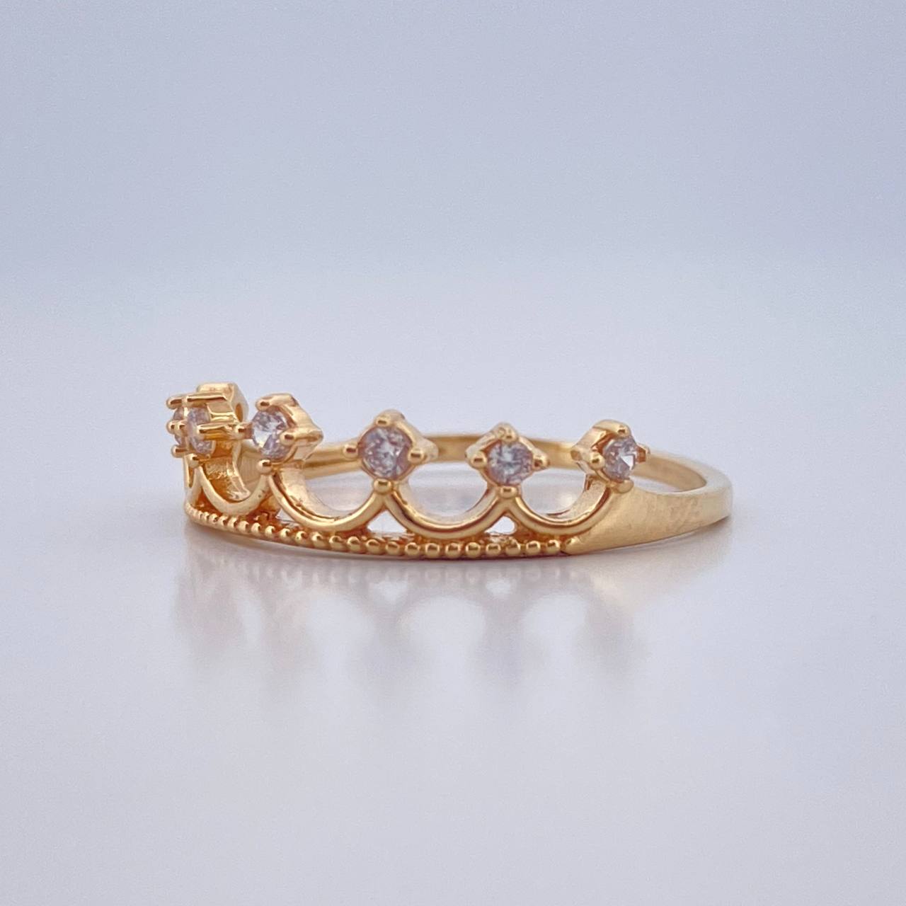 Anillo Corona 1.75gr / T5 1/2 / Oro Amarillo 18K %
