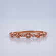 Anillo Churumbela Flores 1.3gr / T5 1/2 / Oro Rosa 18K %