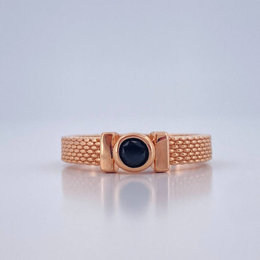 Anillo Cinturon 4.3gr / T7 / Oro Rosa 18K %