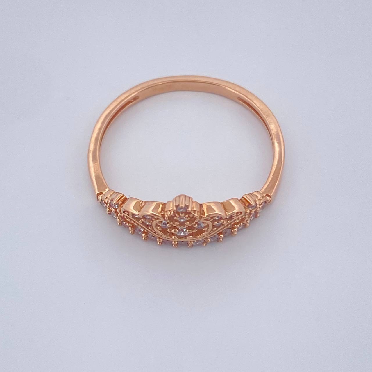 Anillo Corona 2.5gr / T7 1/2 / Oro Rosa18K %