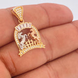 Dije Caballo Herradura 3.25gr / 2.8cm / Tres Oros 18K %