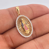 Dije Virgen Guadalupe 3.4gr / 3cm / Oro Amarillo Oro Blanco 18K %
