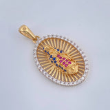 Dije Virgen Guadalupe 3.4gr / 3cm / Oro Amarillo Oro Blanco 18K %